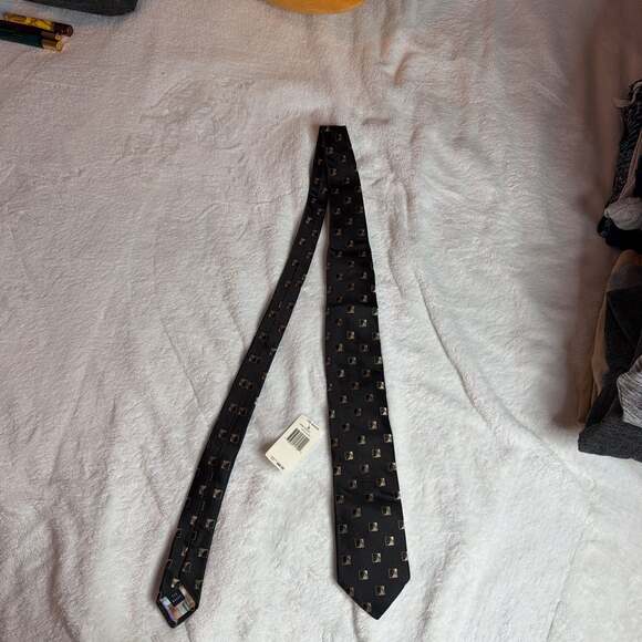 Ted Baker London Steeple Square Geometric Print Silk Tie - Picture 2 of 4